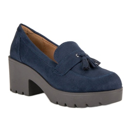 Ch. Creation Mocassins élégants bleu 4