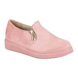 Slipons en daim roses 3