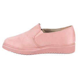 Slipons en daim roses 4