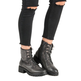 Ideal Shoes Travailleurs lacés sur la plate-forme vert 2 Ideal Shoes Travailleurs lacés sur la plate-forme vert 2