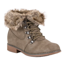 Queentina Bottes avec fourrure brun 3