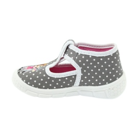 Befado chaussures pour enfants miel pu 531P006 blanche gris 2