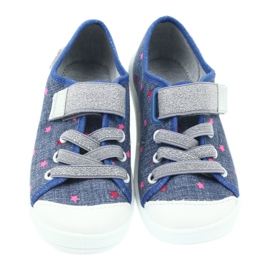 Befado chaussures enfants pantoufles baskets 251X105 bleu gris 3