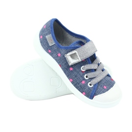 Befado chaussures enfants pantoufles baskets 251X105 bleu gris 2