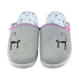 Befado chaussures pantoufles pour enfants 707Y398 gris 3