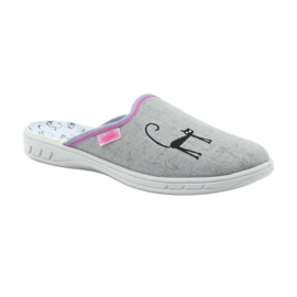 Befado chaussures pantoufles pour enfants 707Y398 gris 1