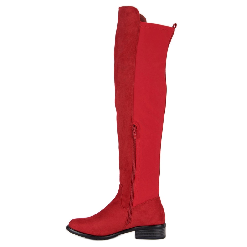 Seastar Bottes rouges avec une fermeture éclair 1