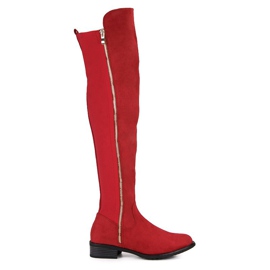 Seastar Bottes rouges avec une fermeture éclair 4