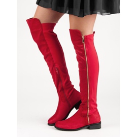 Seastar Bottes rouges avec une fermeture éclair 6