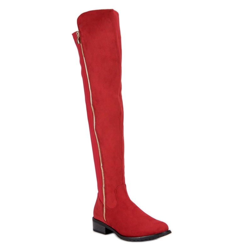 Seastar Bottes rouges avec une fermeture éclair 2