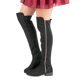 Seastar Bottes noires avec une fermeture éclair le noir 2