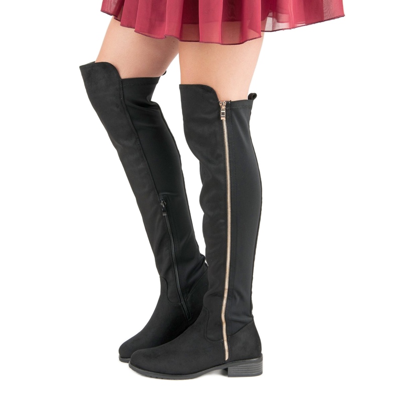 Seastar Bottes noires avec une fermeture éclair 2