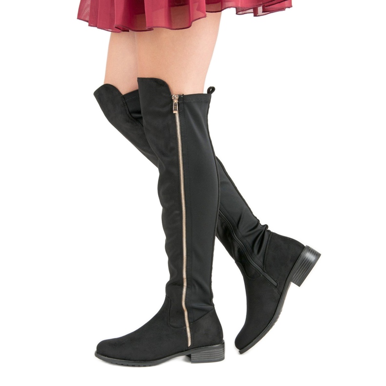 Seastar Bottes noires avec une fermeture éclair le noir 1