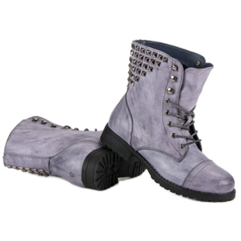 Kayla Travailleurs lacés bleu 2 Kayla Travailleurs lacés bleu 2