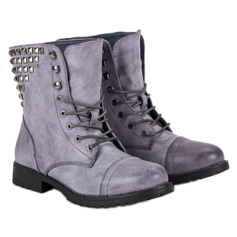 Kayla Travailleurs lacés bleu 1 Kayla Travailleurs lacés bleu 1