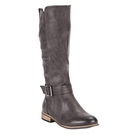 Bottes d'équitation classiques gris 4