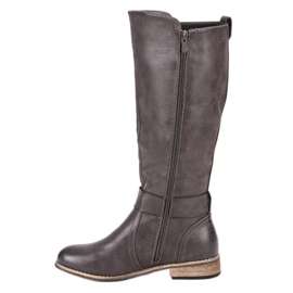 Bottes d'équitation classiques gris 5