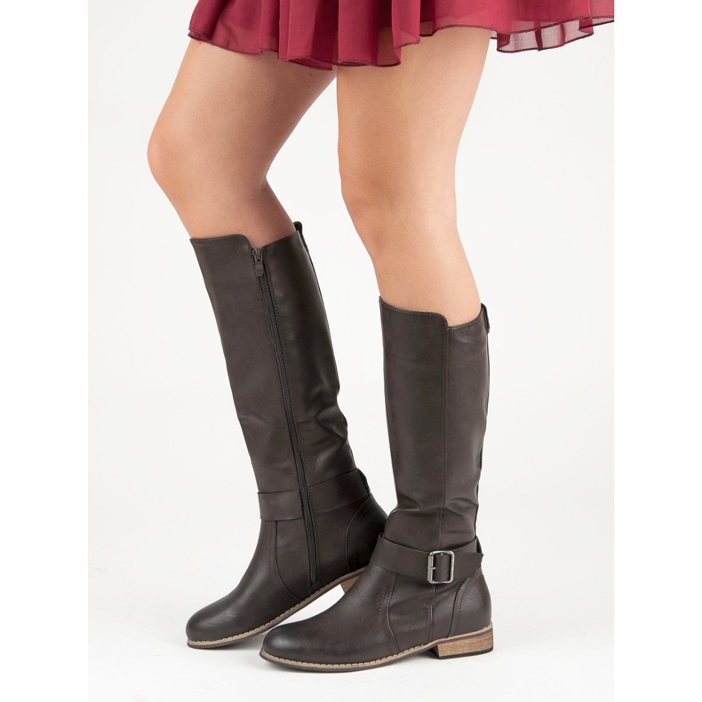 Bottes d'équitation classiques gris 1