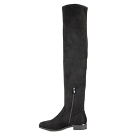 SDS Cuissardes en daim le noir 4