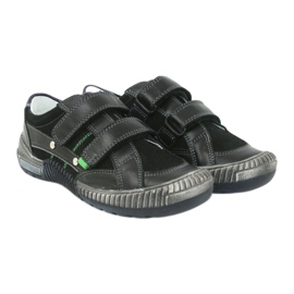 Chaussures garçons Bartek 55287 noir le noir gris vert 4