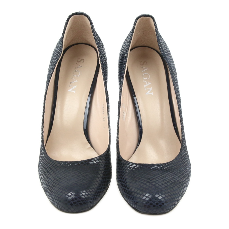 Escarpins Sagan 2600 bleu marine 4