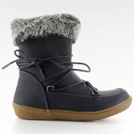 Demi-bottes pour enfants avec fourrure K1647201 Marino bleu marin 1