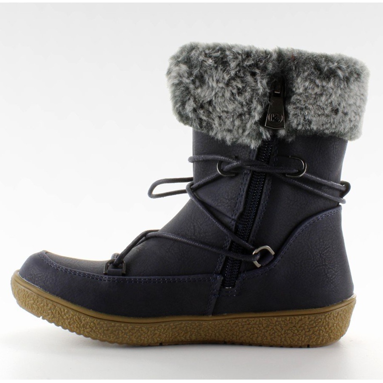 Demi-bottes pour enfants avec fourrure K1647201 Marino bleu marine 2