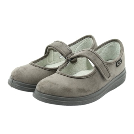 Dr.Rorto Befado Chaussures pour femmes sur le pied diabétique 462d001 pour le velcro gris 3