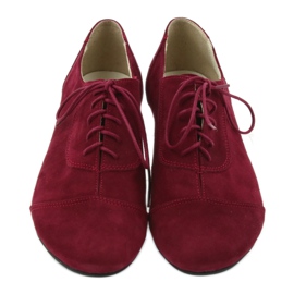 Richelieus cuir femme Angello bordeaux multicolore 4