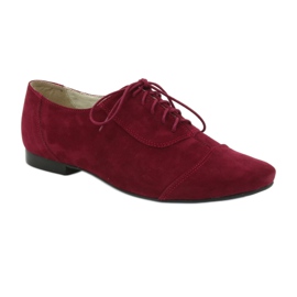 Richelieus cuir femme Angello bordeaux multicolore 1