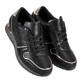 Chaussures de sport confortables noir 1