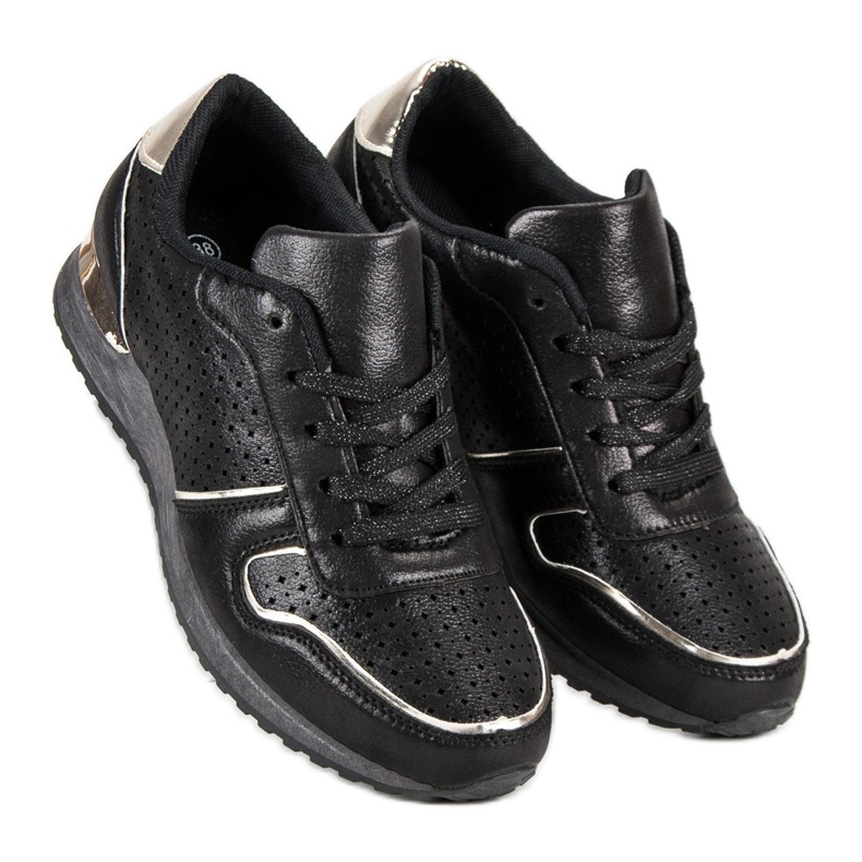 Chaussures de sport confortables noir 1