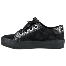 Bestelle Chaussures de sport attachées noir 1