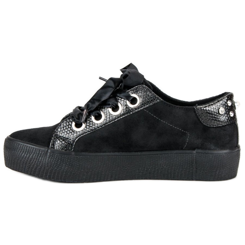 Bestelle Chaussures de sport attachées noir 1