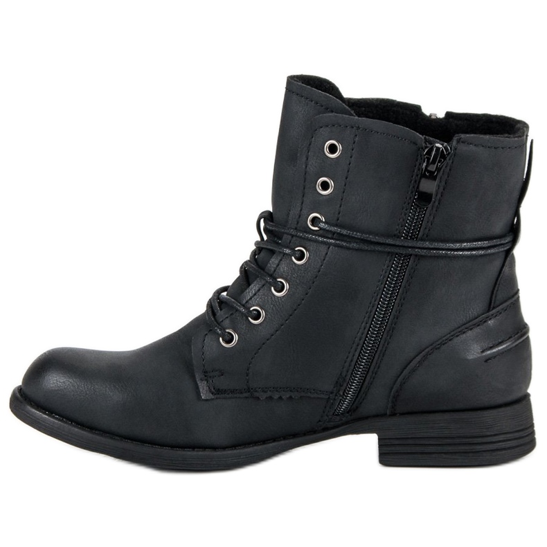 Kayla Bottes Rock noires le noir 1