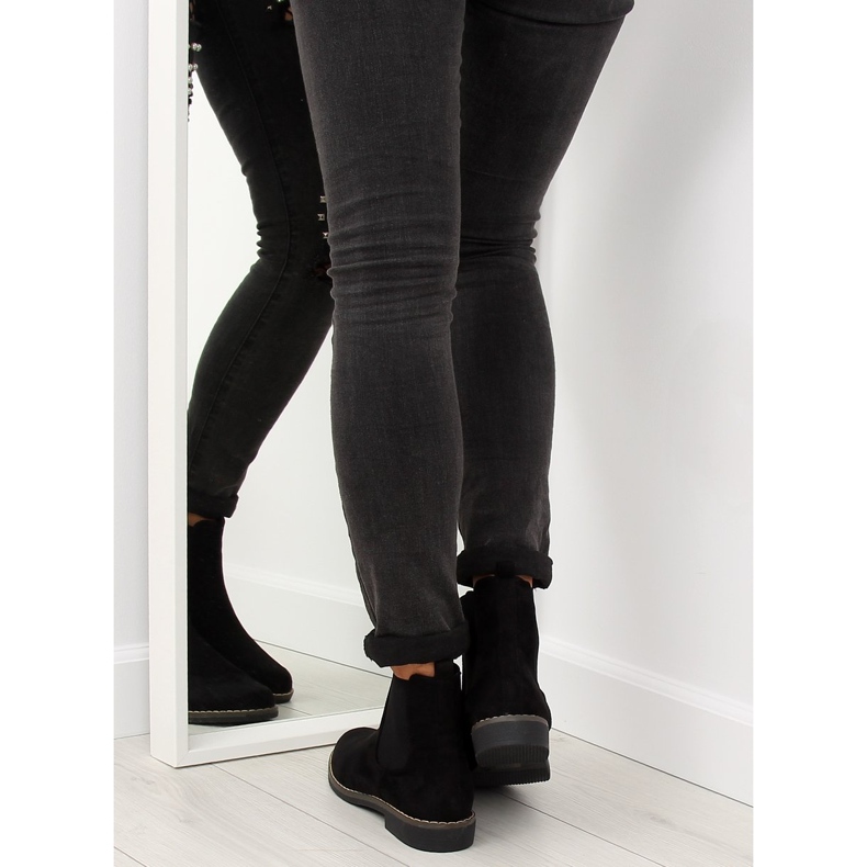 Bottines Chelsea noires pour femmes noir 491 Black le noir 1