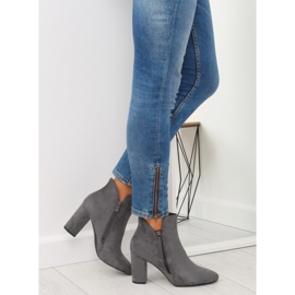 Bottines à talons grises 6900 Gris 2