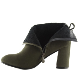 Bottines à talons vertes 7357-GA Vert 4