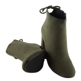Bottines à talons vertes 7357-GA Vert 6