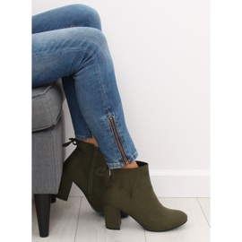 Bottines à talons vertes 7357-GA Vert 8