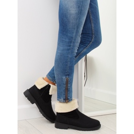 Noir ZY9210 Bottes noires à isolation épaisse le noir 1