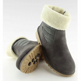 Gris ZY9210 Bottes à isolation épaisse grises 3