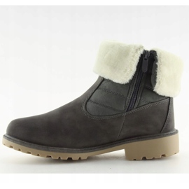 Gris ZY9210 Bottes à isolation épaisse grises 4