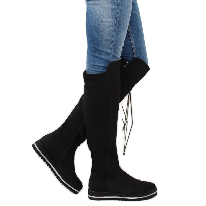 Cuissardes noires pour femmes A-177 Noir 1
