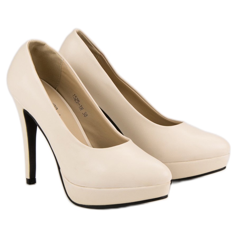 J. Star Talons hauts sexy sur la plateforme brun 1