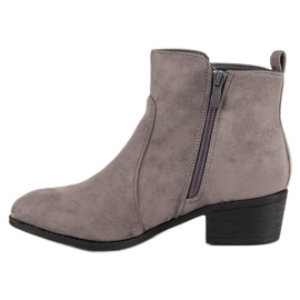 Nio Nio Bottines Grises Avec Cristaux 1