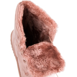 Forever Folie Chaussures en daim chaudes rose 1