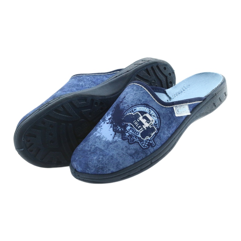 Befado chaussures pour enfants pantoufles 707Y396 bleu marine bleu 4