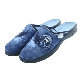 Befado chaussures pour enfants pantoufles 707Y396 bleu marine bleu 3