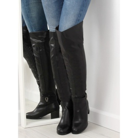 Noir SG-200 Bottines noires à talons hauts le noir 1
